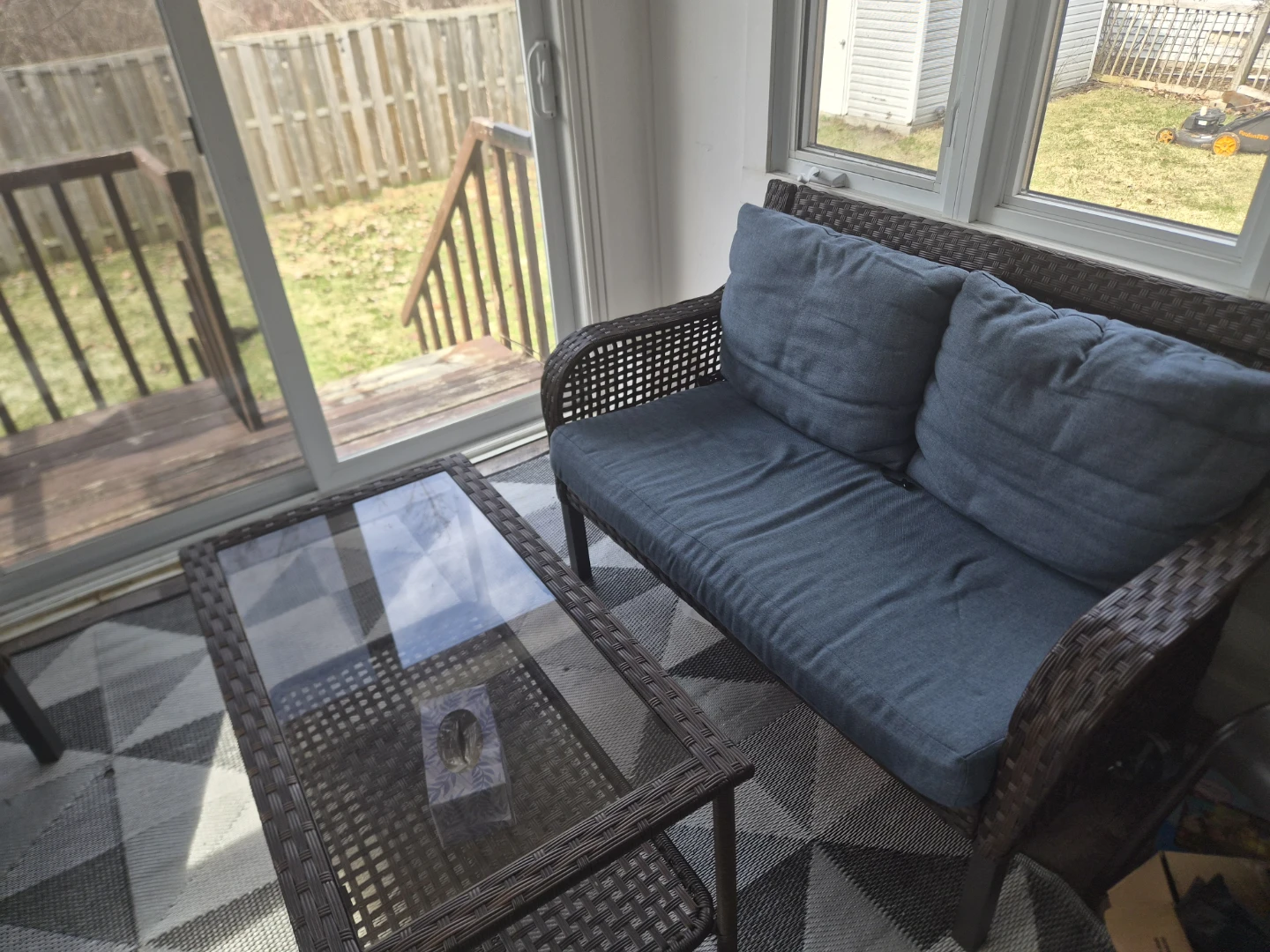 Wicker patio furniture set - photo 2