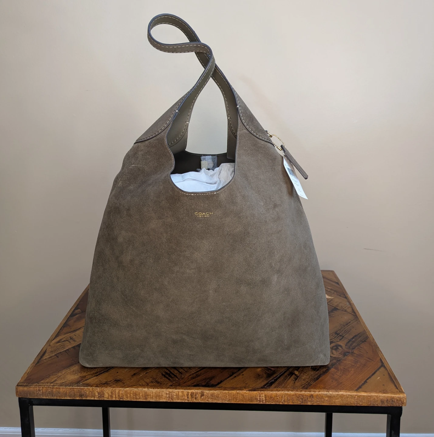 Coach Suede Brooklyn Shoulder Bag #39 - photo 3
