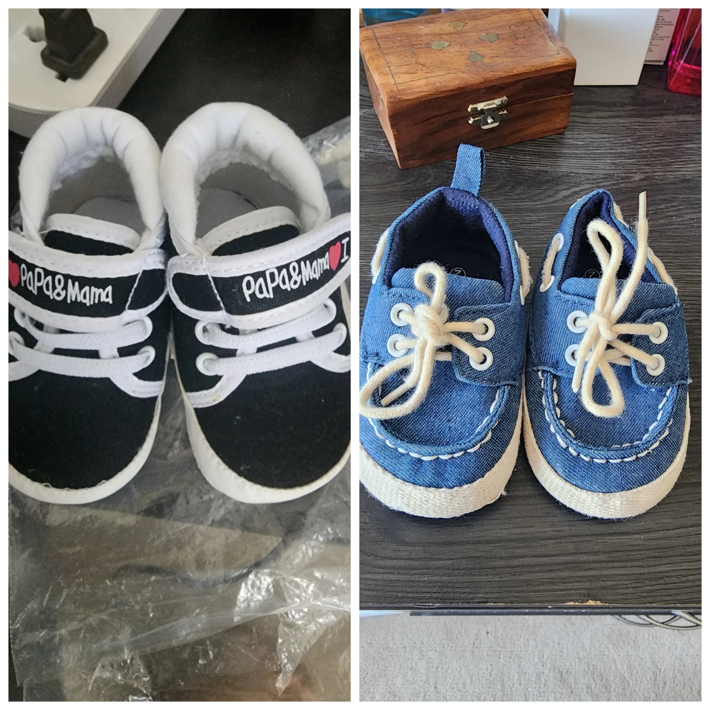 Two pairs of Baby Soft shoes
