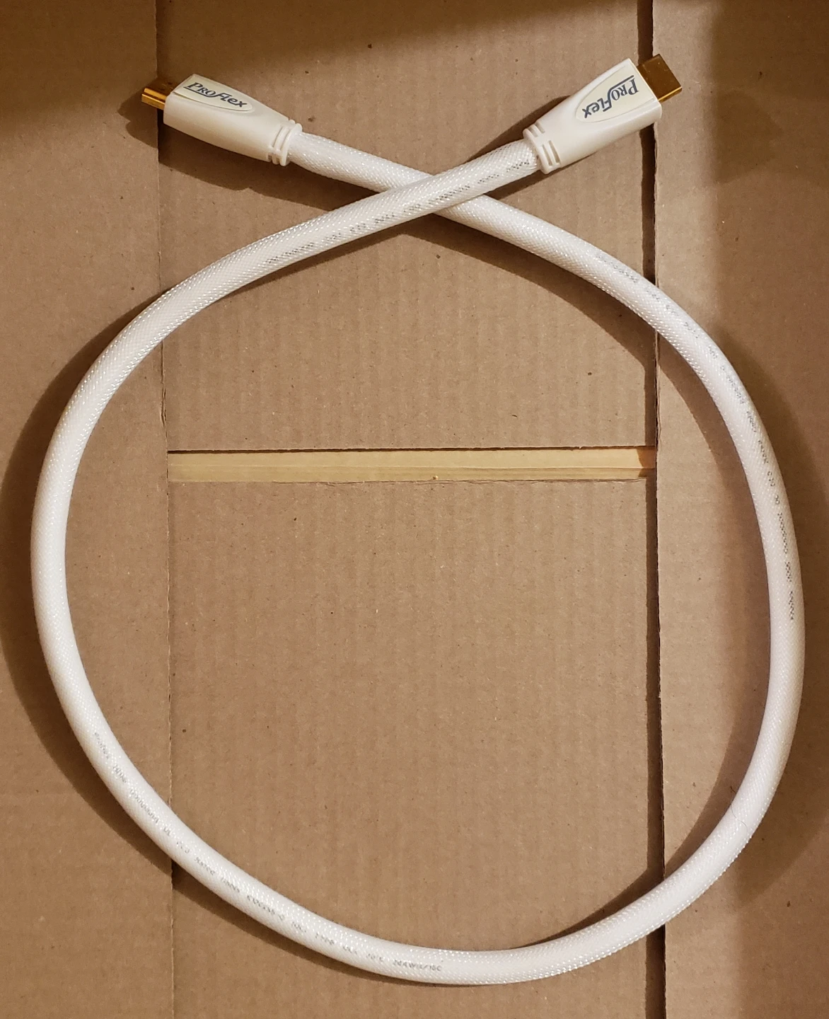 3' ProFlex White Braided HDMI Cable