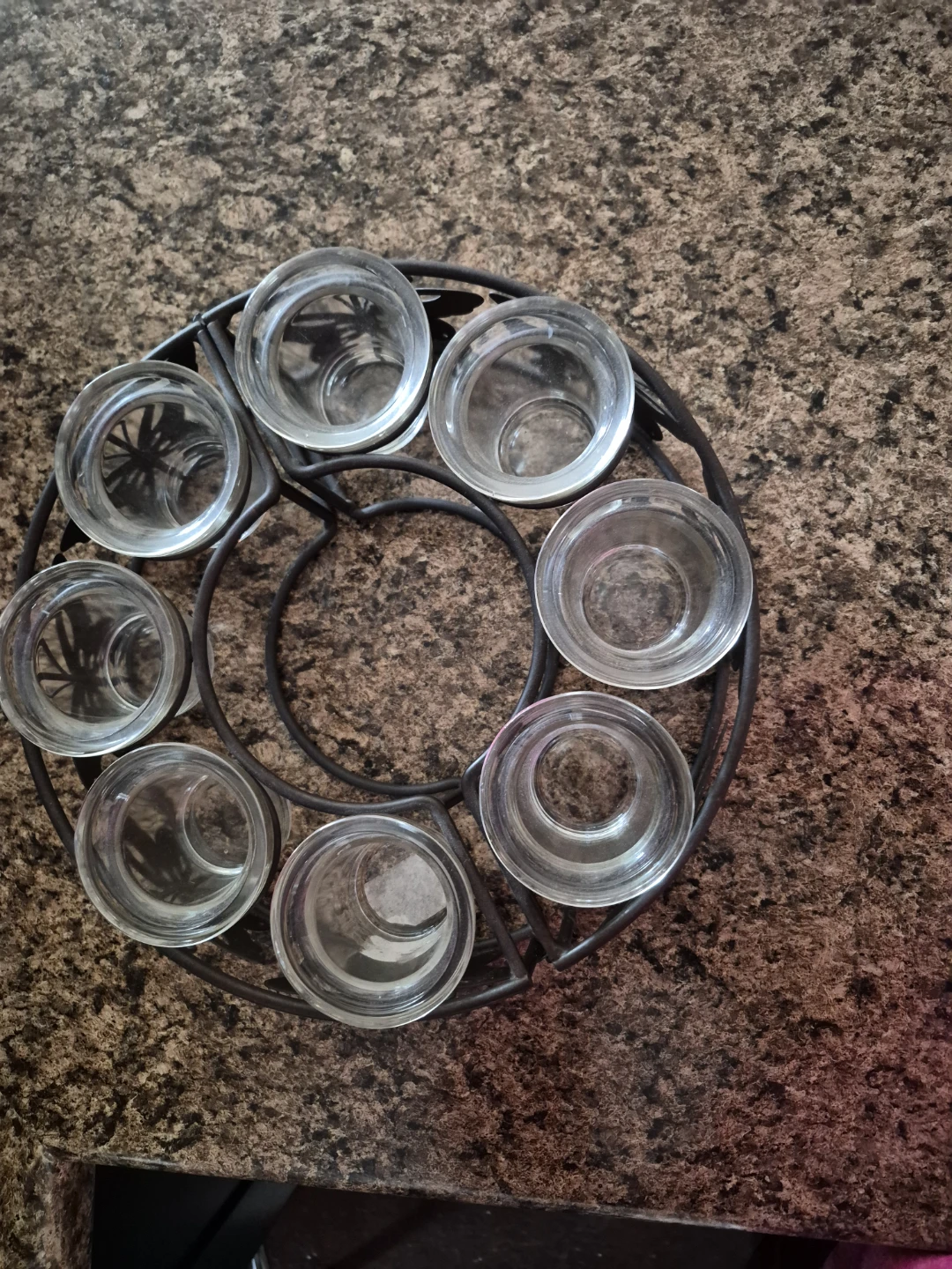 Glass Jar HolderCandle Holder with Butterfly Design - photo 2
