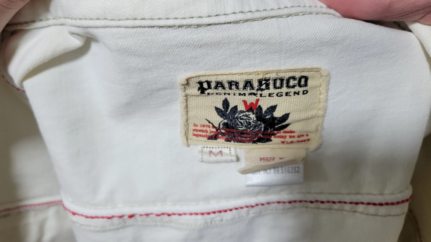 Parabúco Denim Legend White Trucker Jacket - photo 3