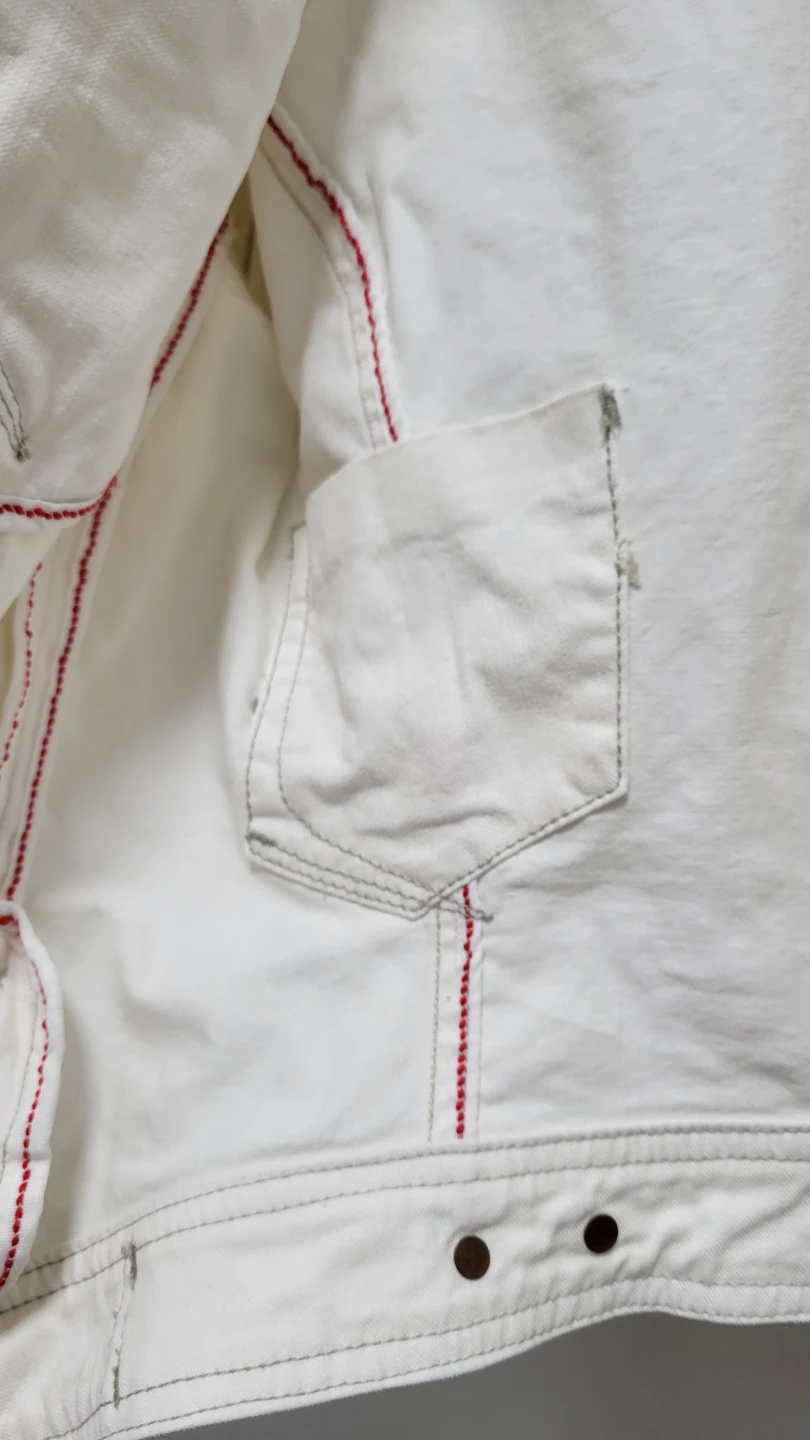 Parabúco Denim Legend White Trucker Jacket - photo 4