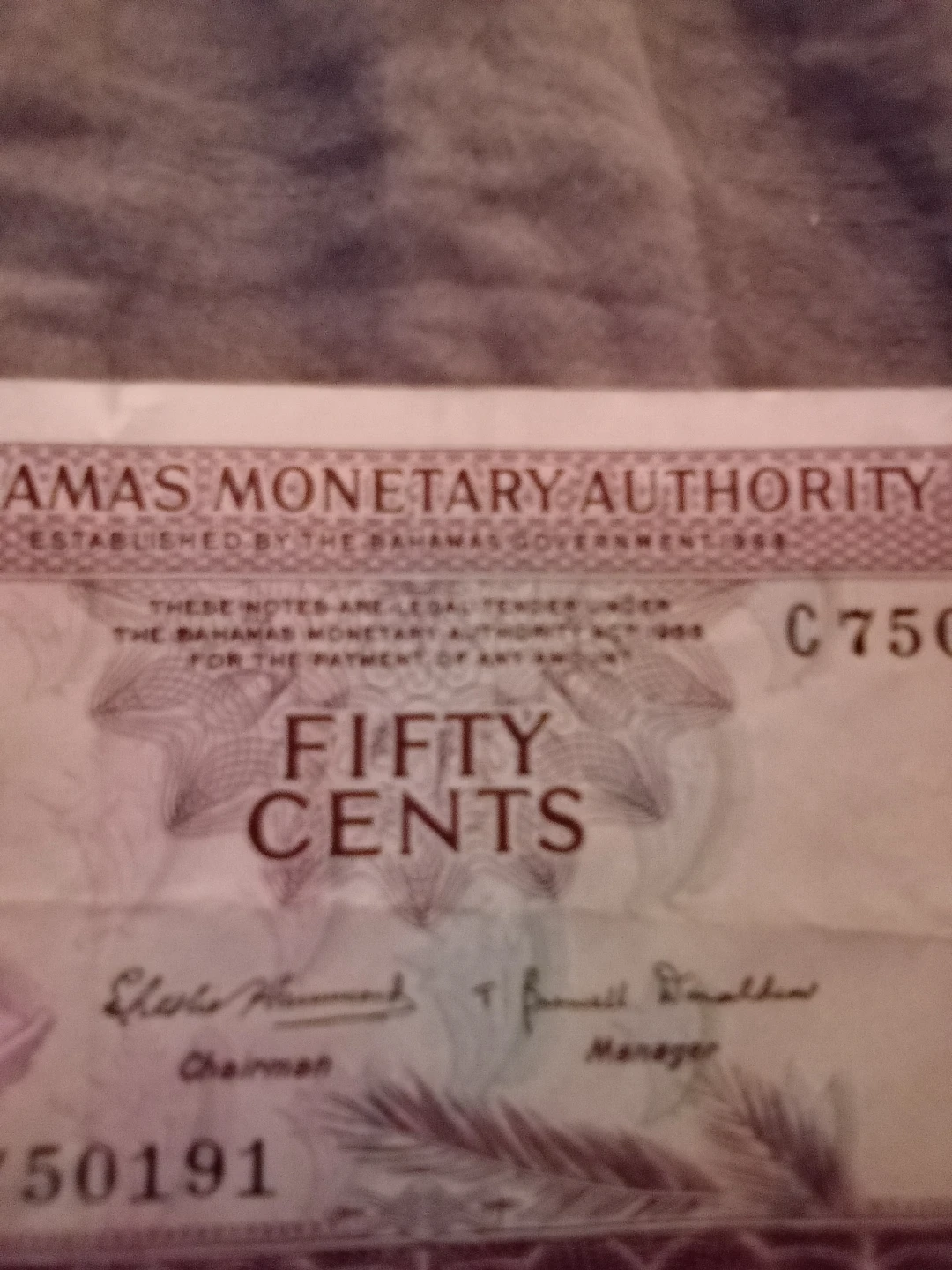 Fifty Cents Banknote