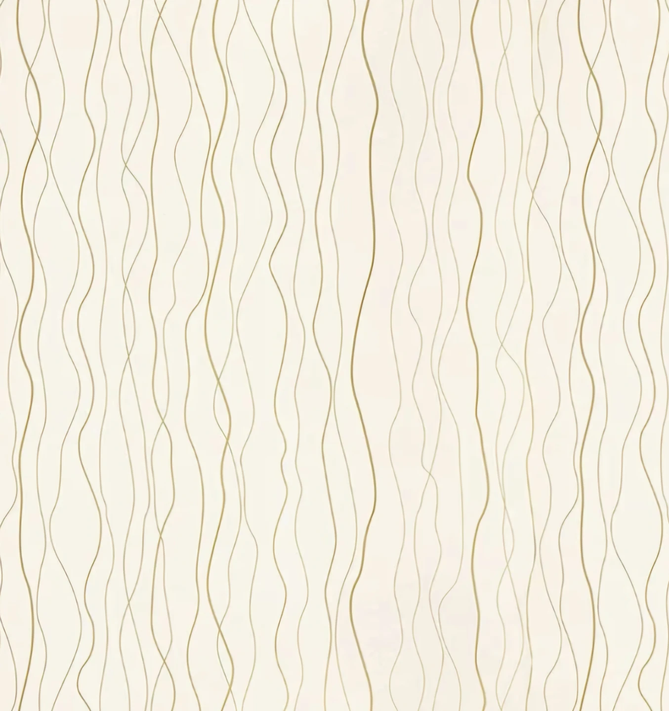 Gold Wavy Design Peel & Stick Wallpaper 17.7"x118"