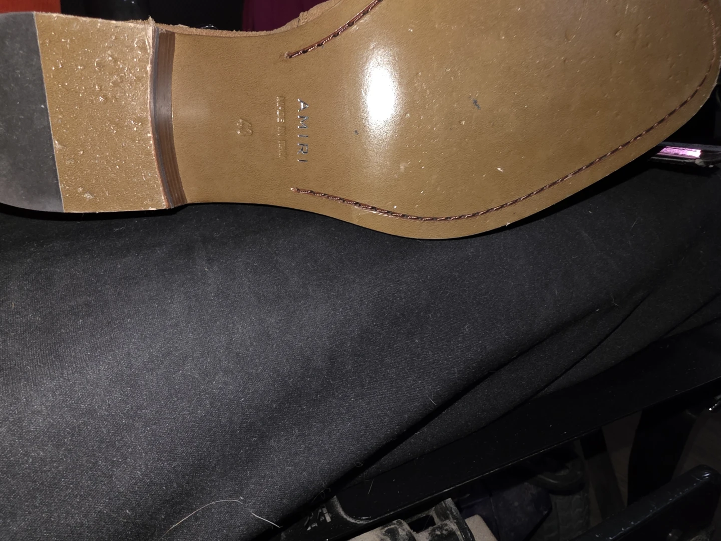 AMIRI Tan Suede Ankle Boots - photo 2