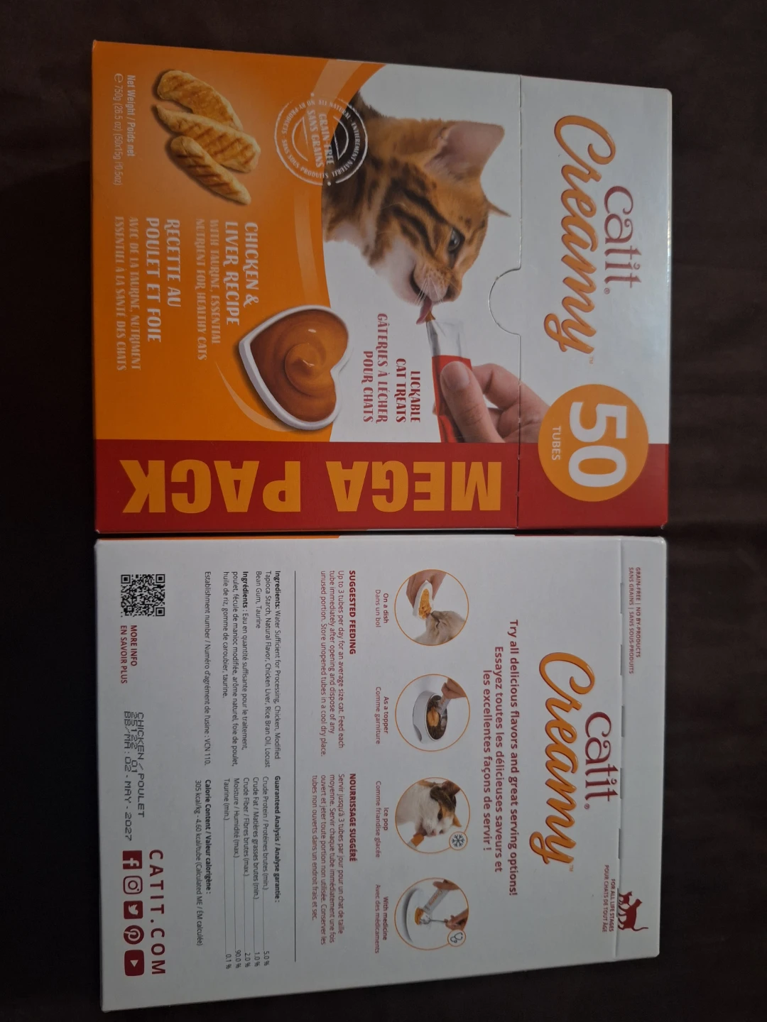 NEW Catit Creamy Chicken & Liver Recipe Cat Treats Mega Pack - photo 4