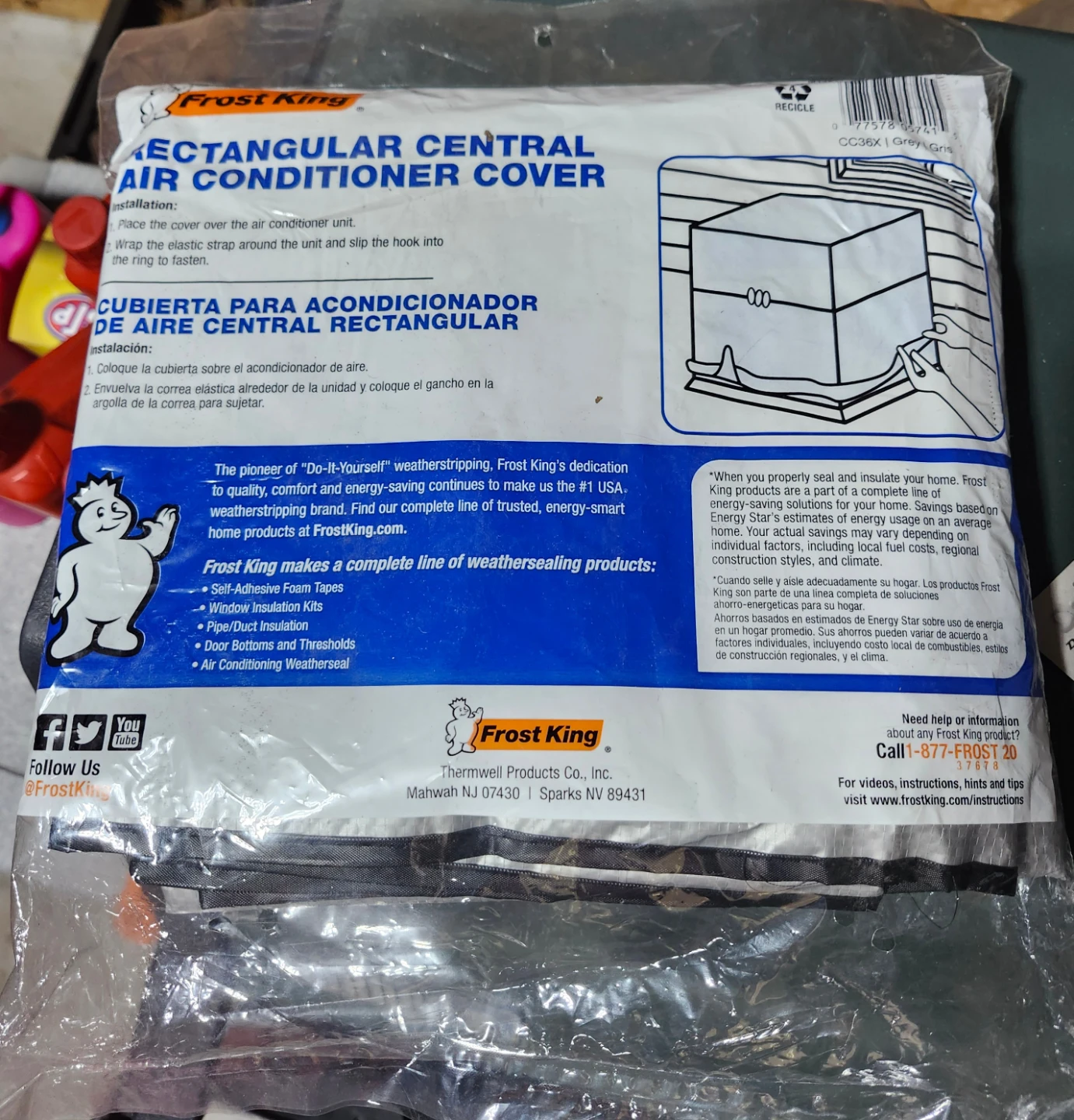 Frost King Rectangular Central Air Conditioner Cover - photo 3