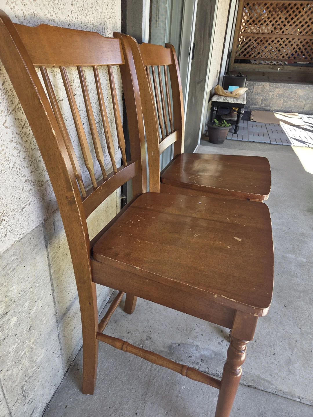 Set of 2 Wooden Chairs - photo 2