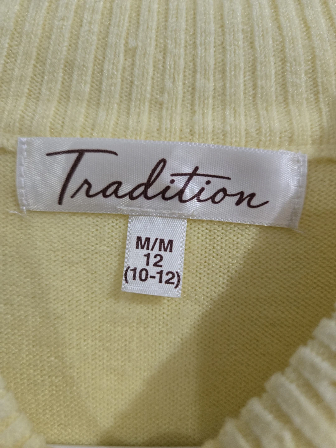 Tradition Women's Yellow Mock Neck Sweater Size M - photo 2