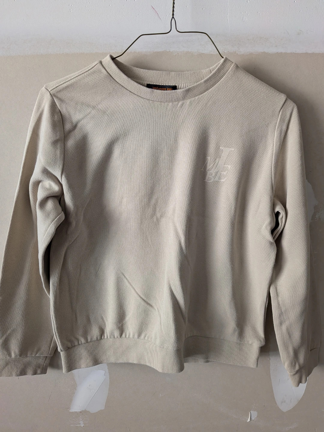 MB J Crewneck Sweatshirt - Beige
