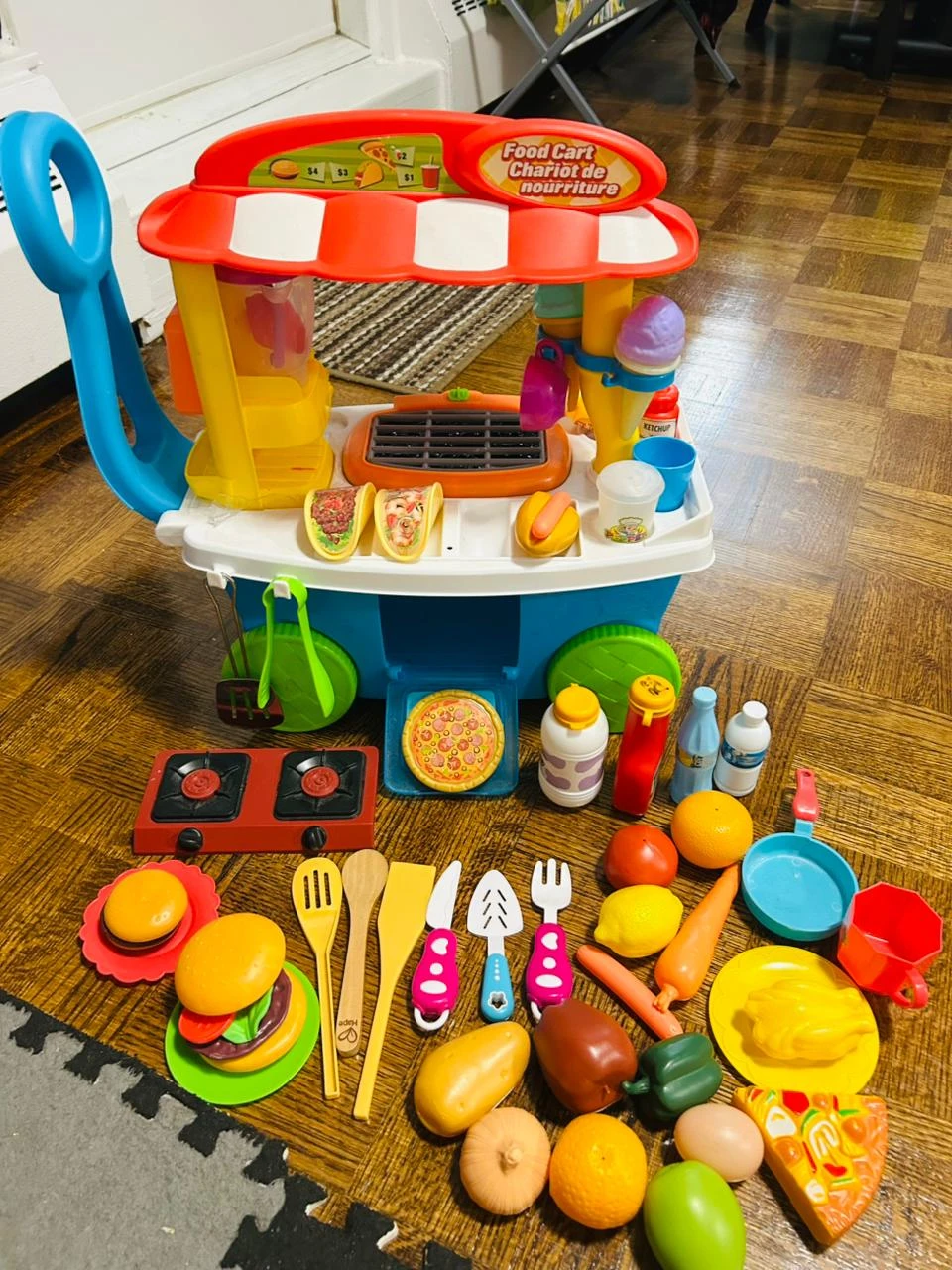 Food Cart Pretend Play Toy Set