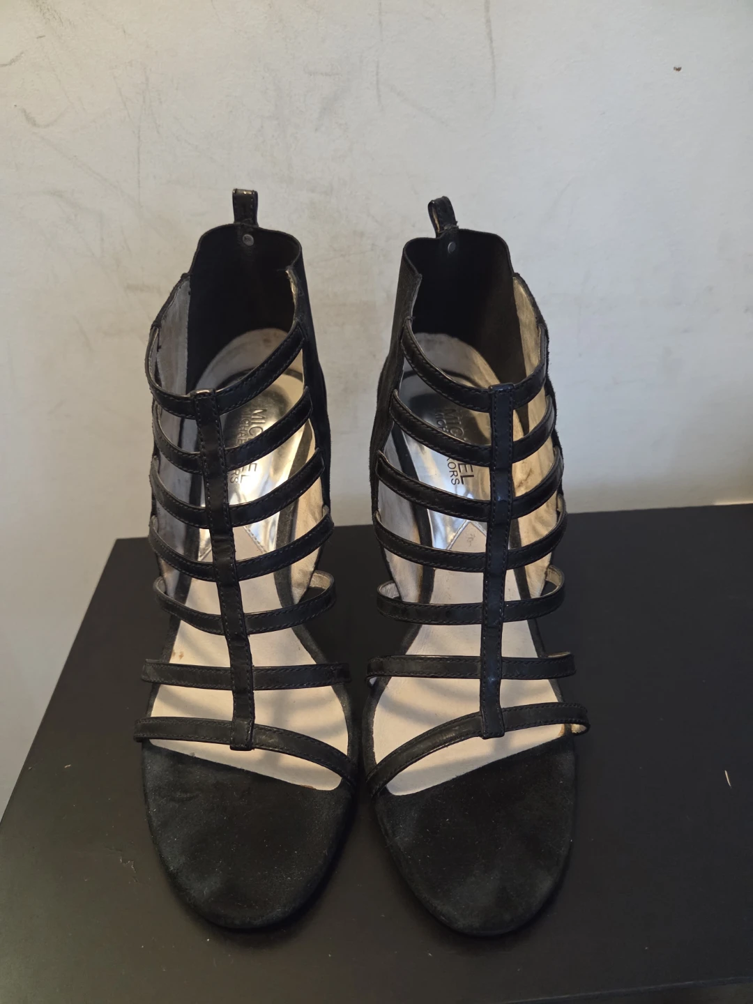 Michael Kors Black Strappy Heels