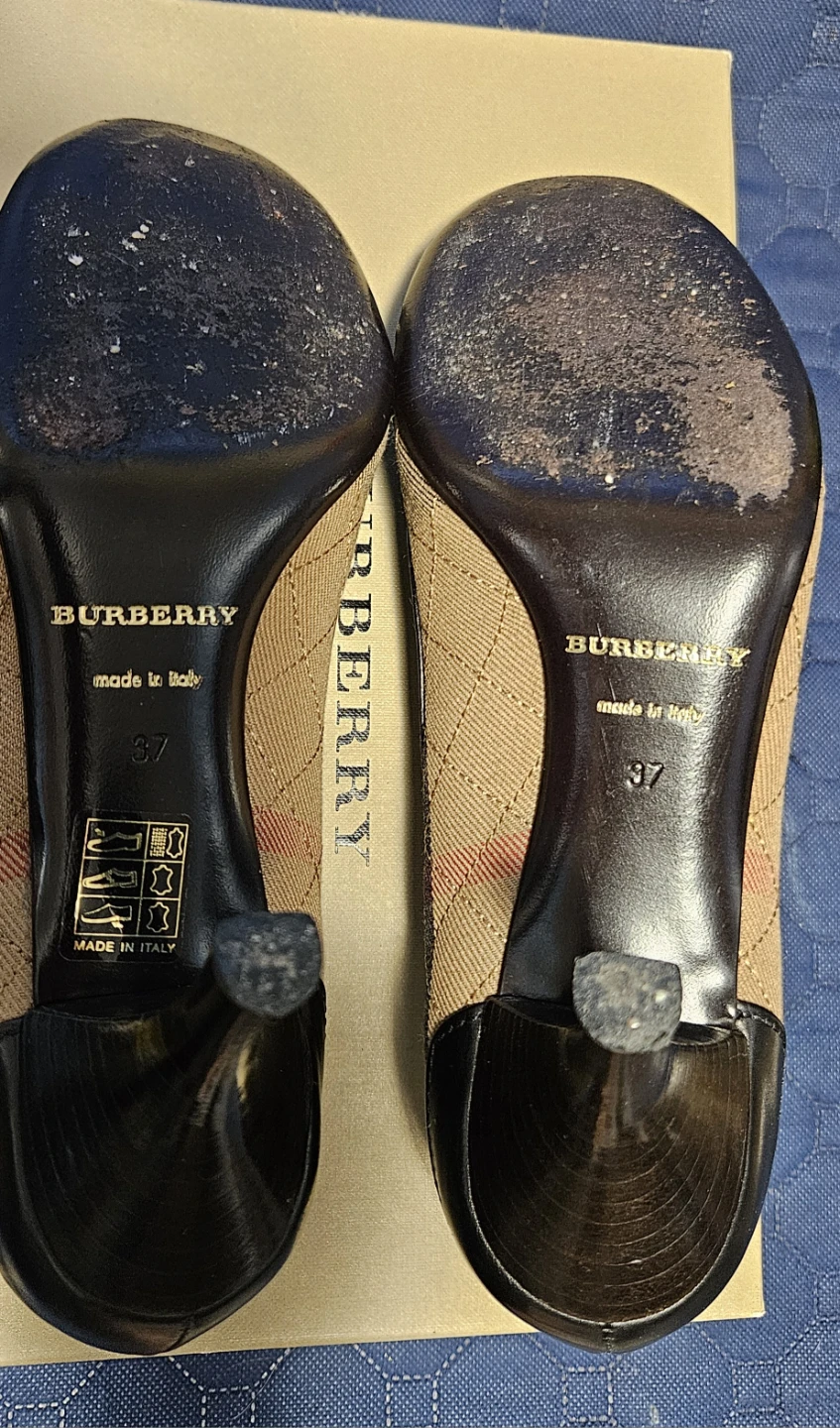 Burberry Check Plaid Pumps - Size 37 - photo 2