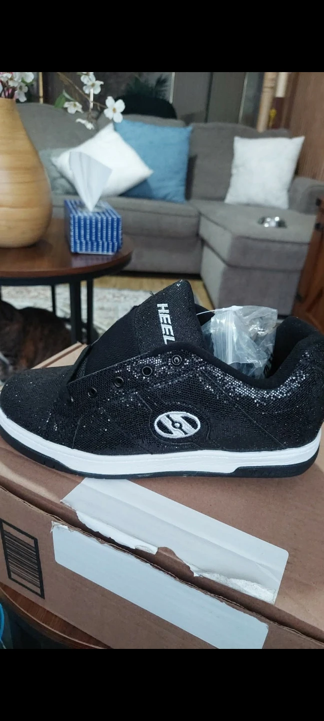 Heelys Black Glitter Shoes