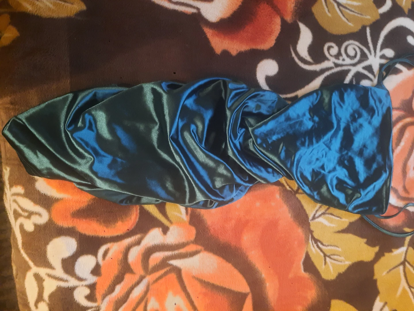 Forever 21 Ruched Teal Satin Dress - photo 2