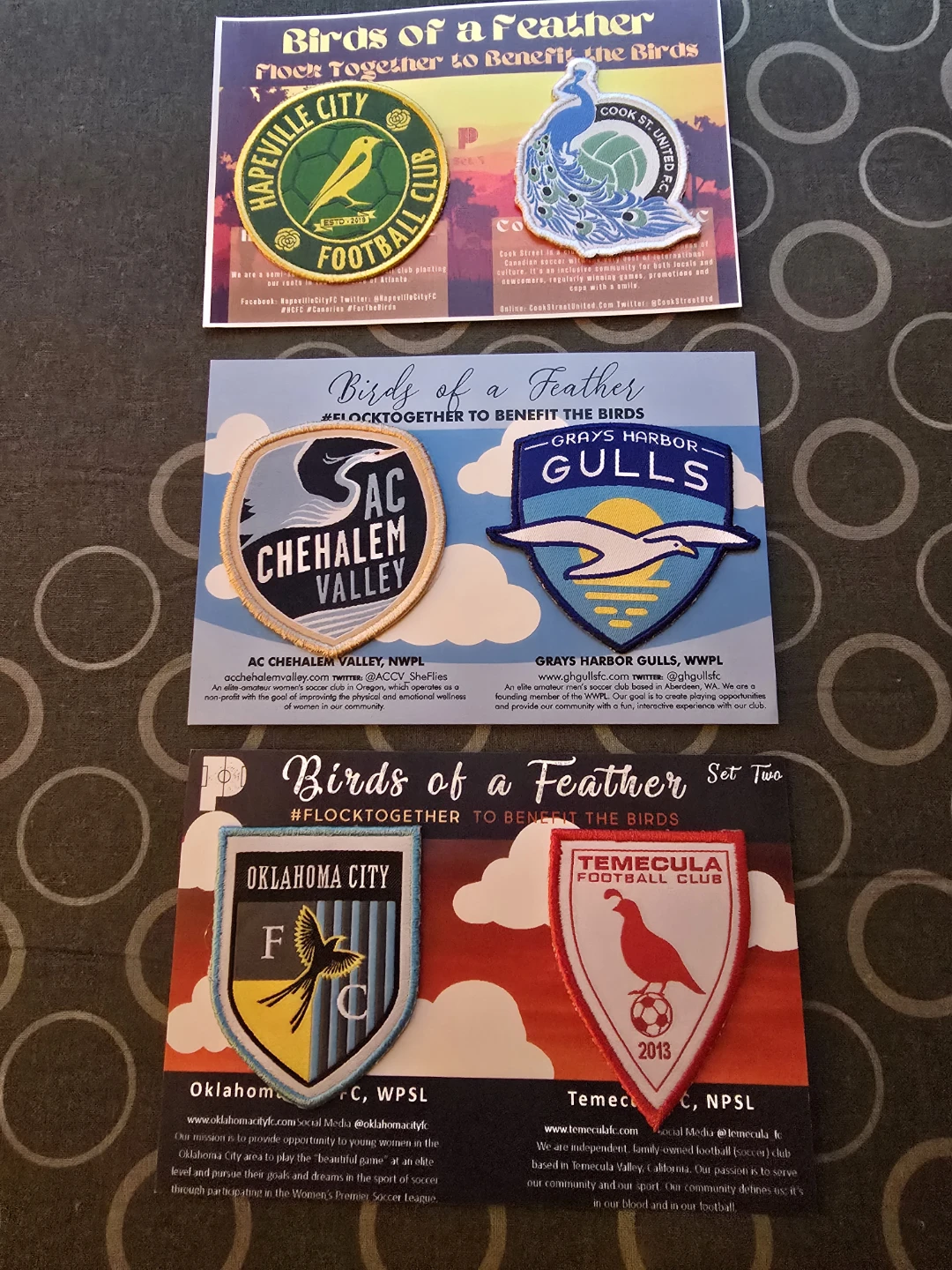 Birds of a Feather" Grassroots Soccer Patches Collection - photo 2
