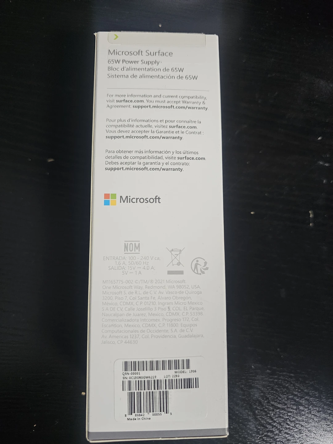 Microsoft Surface 65W Power Supply - photo 2