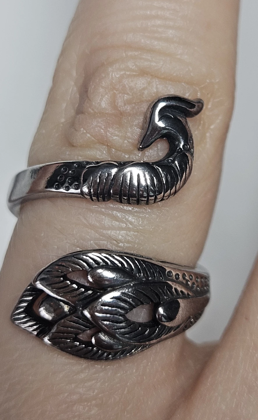 Unique Peacock & Dragon Adjustable Rings - photo 3