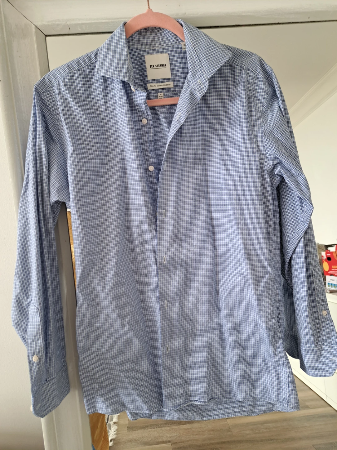 Ben Sherman Slim Fit Gingham Dress Shirt M/M