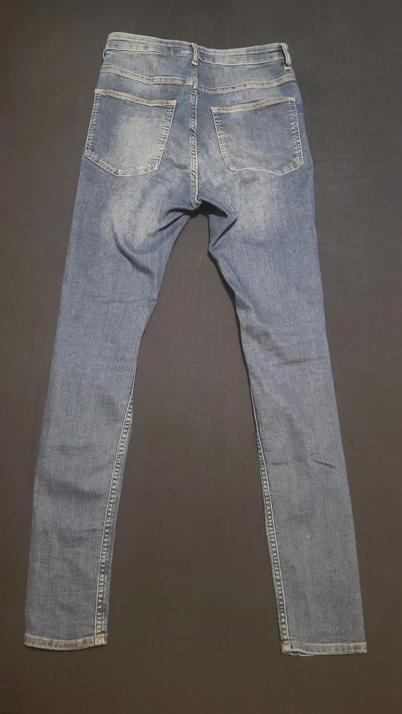 Divided by H&M Blue Ripped Skinny Jeans Size 8 - photo 2