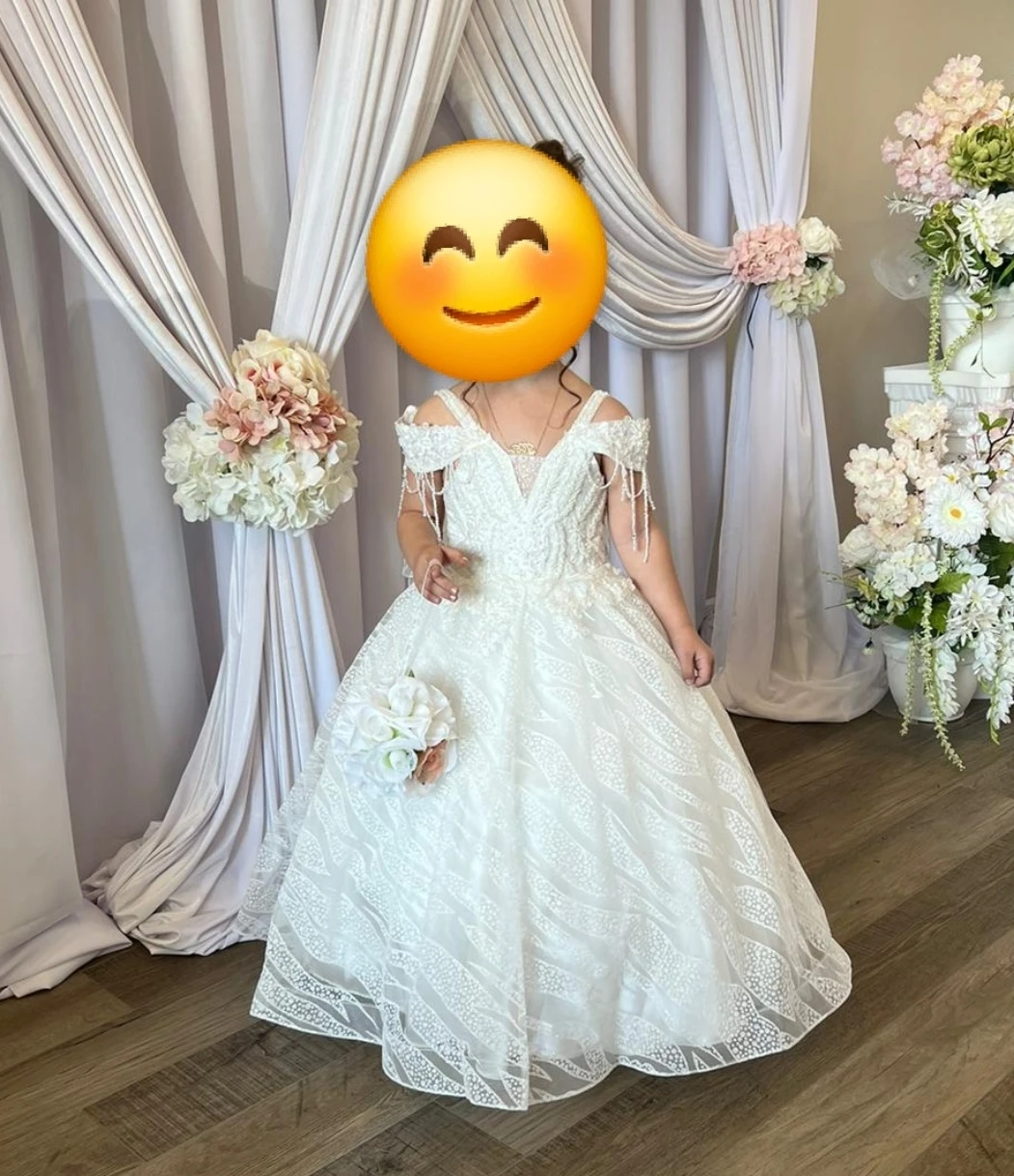 White Flower Girl Dress