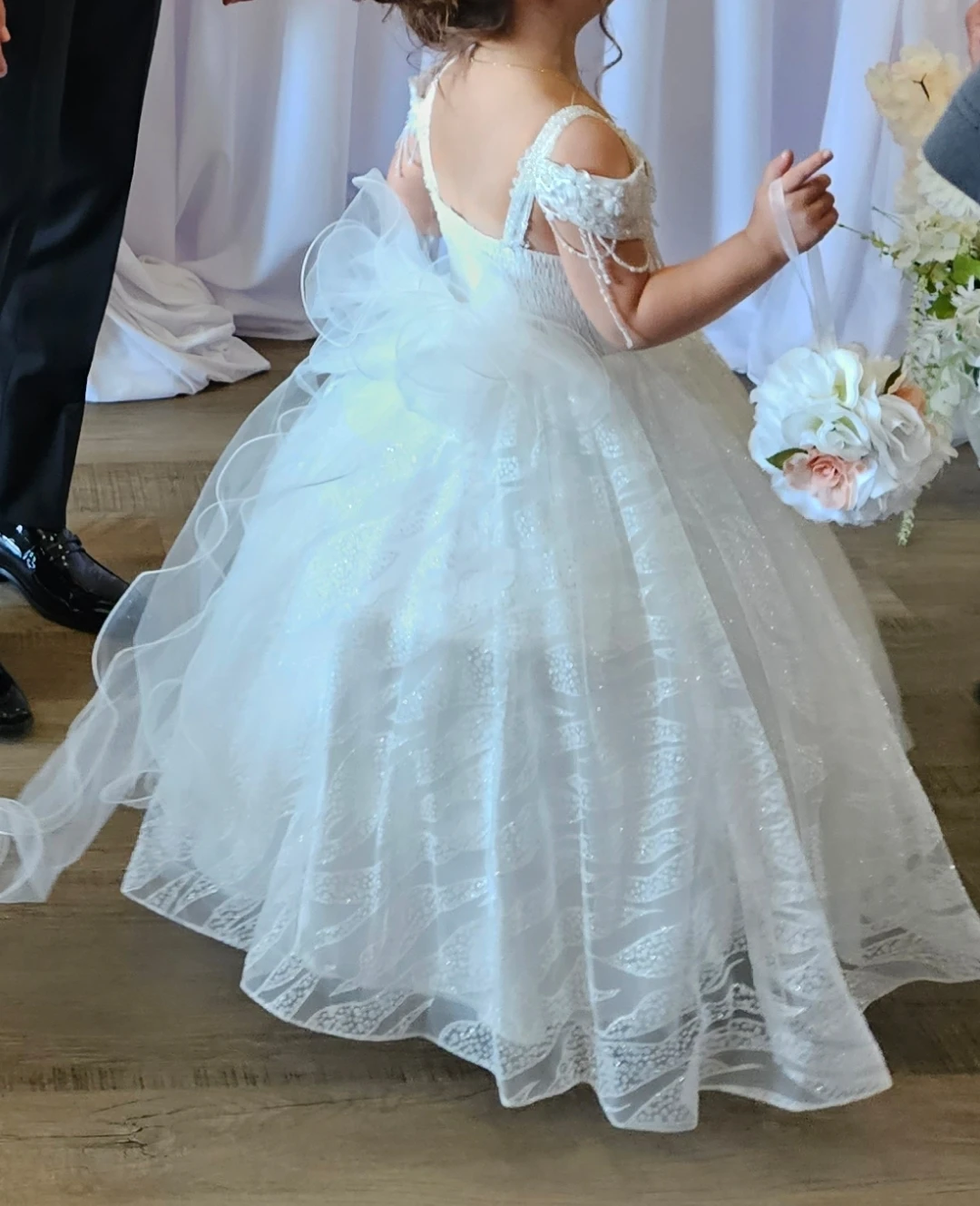 White Flower Girl Dress - photo 2