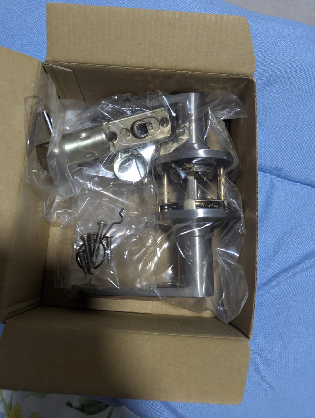 New Stainless Steel Lever Door Lock Set