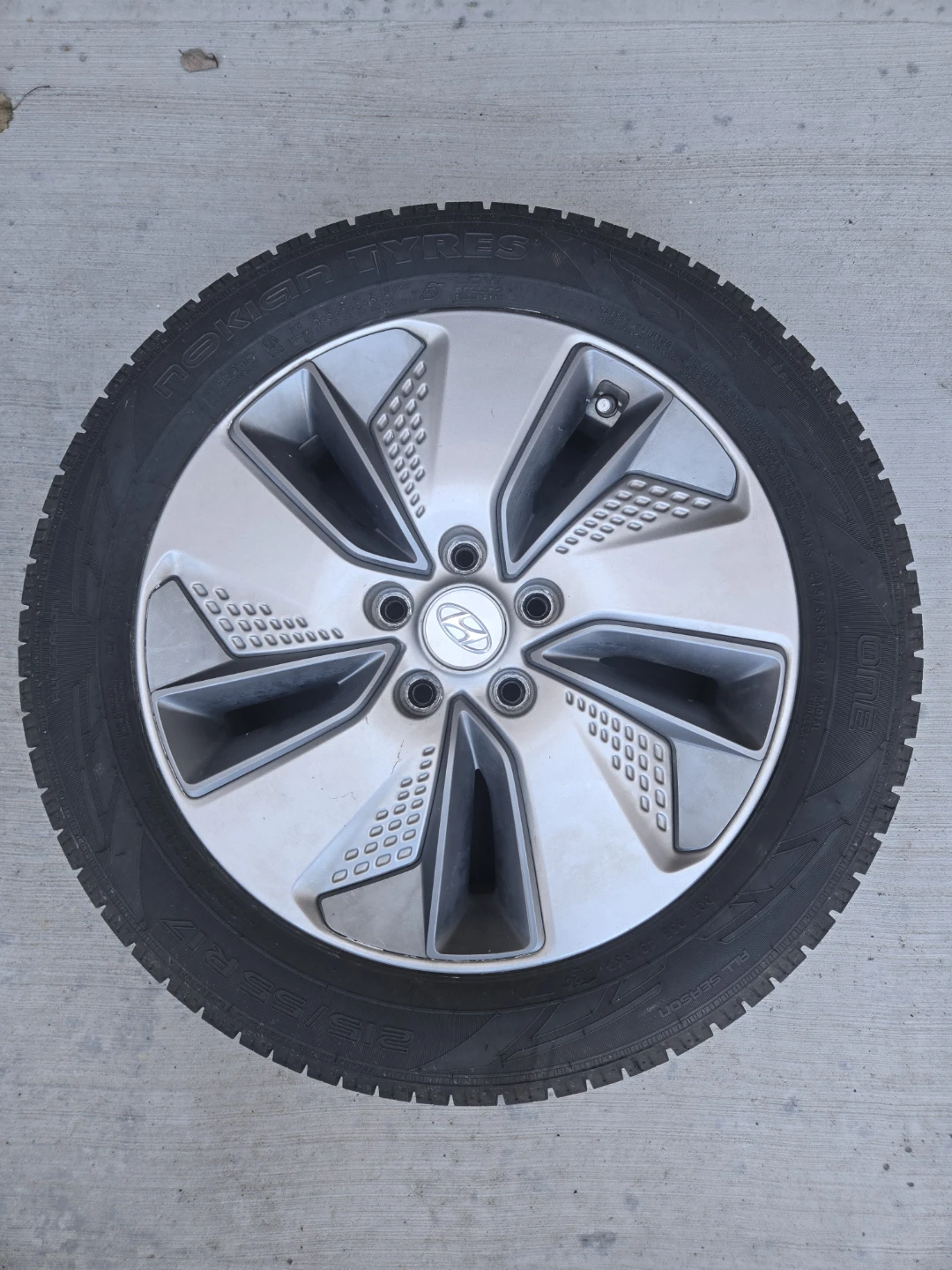 Hyundai 215/55R17 EV Tire and Wheel
