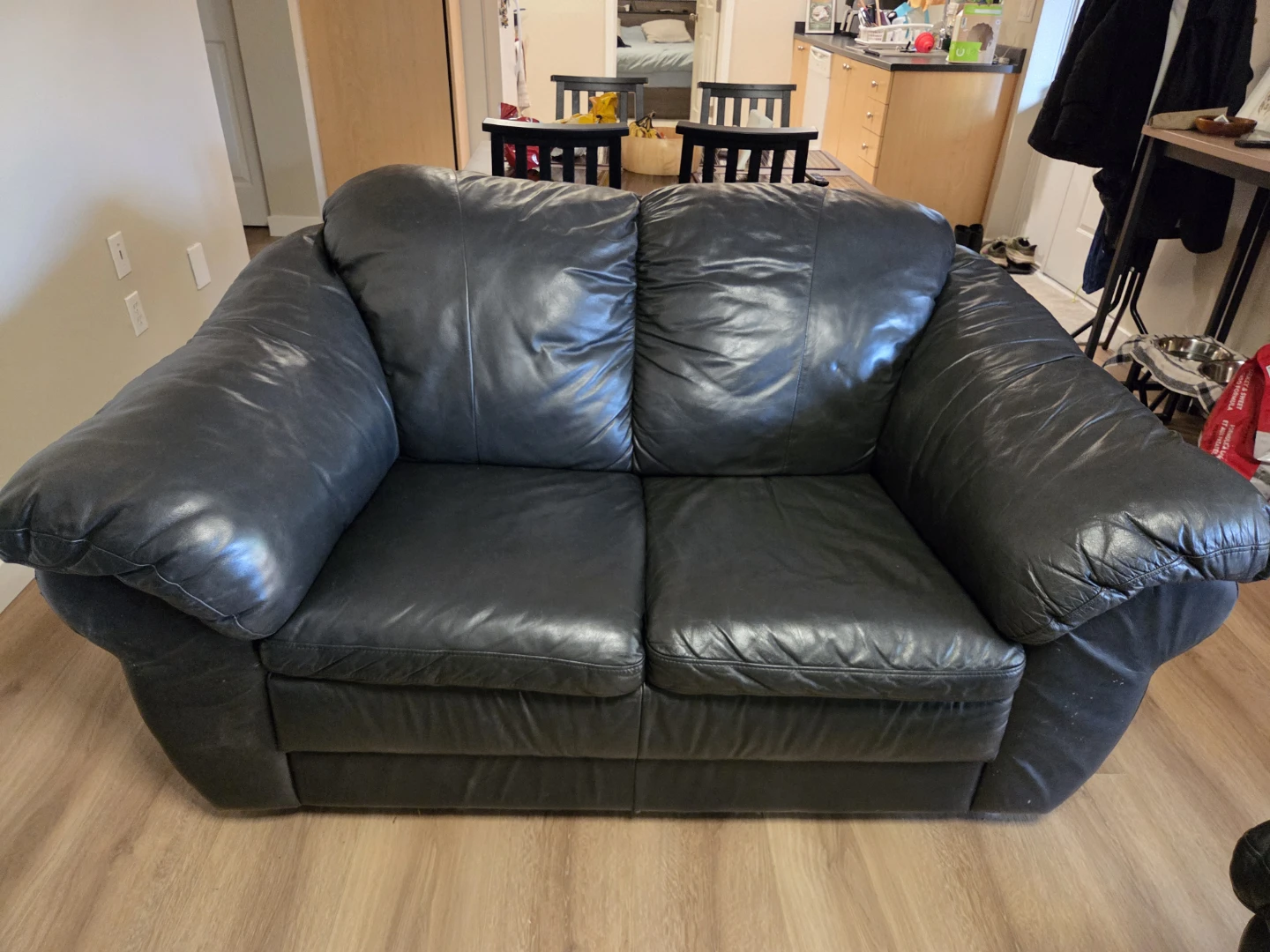 Black Leather Sofa