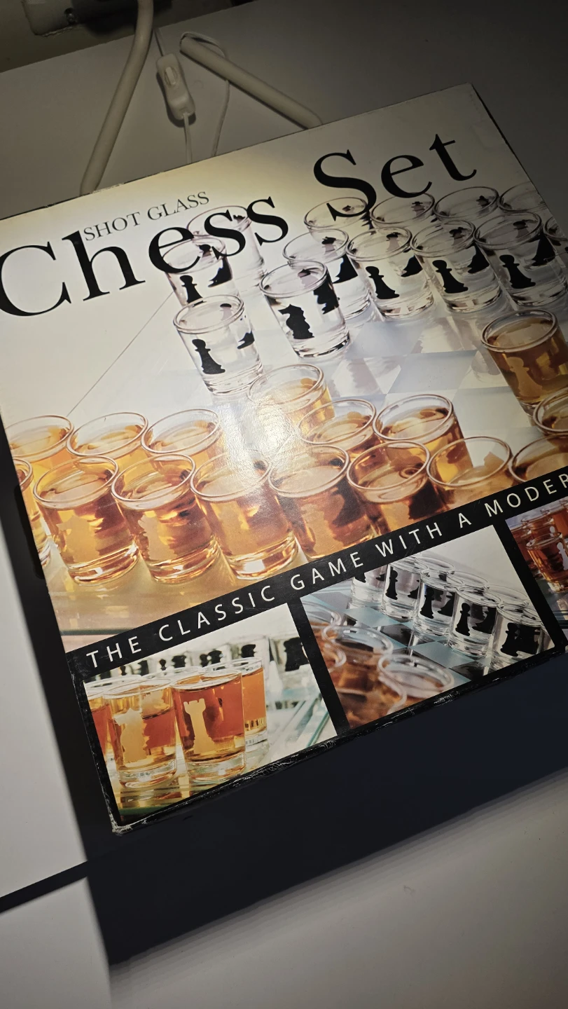 Shot Glass Chess Set - New
