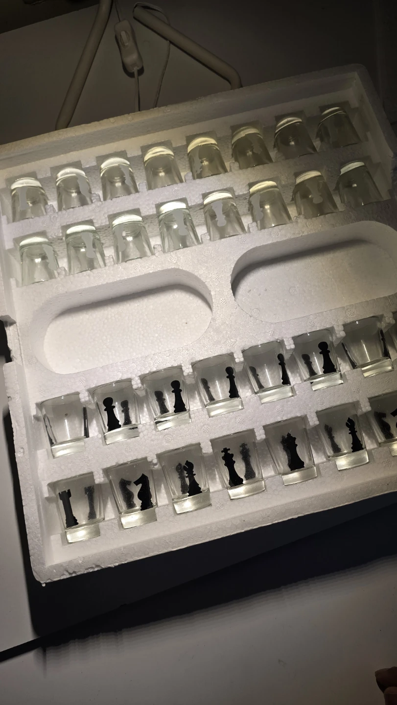 Shot Glass Chess Set - New - photo 2
