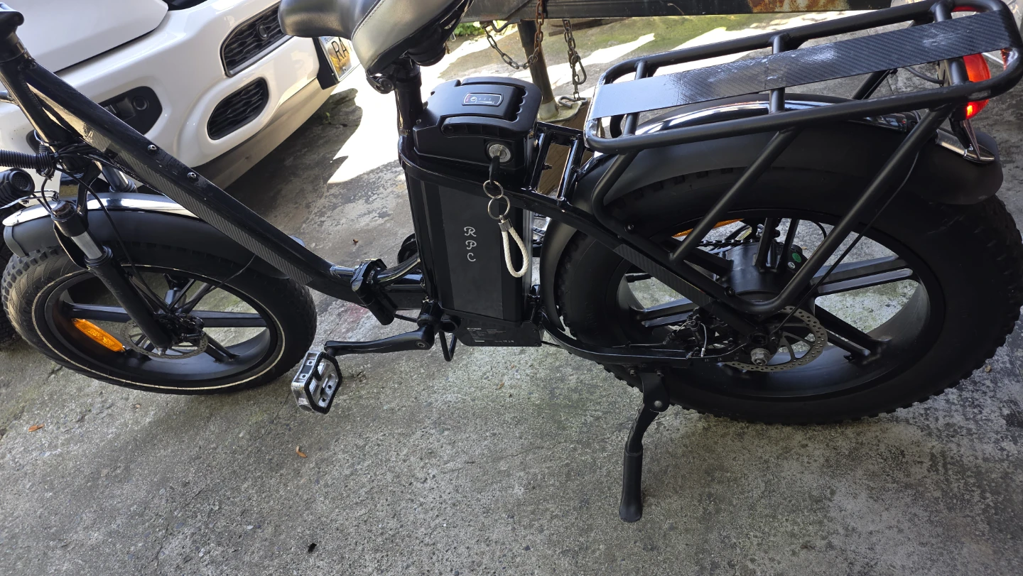 Black Fat Tire Electric Bike - photo 4