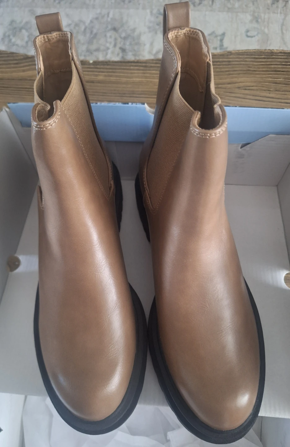 Women's Chelsea Boots - Tan - photo 4