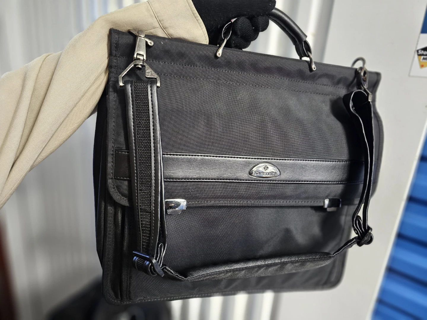 Samsonite Laptop Briefcase / Messenger Bag – Black Business Bag - photo 3