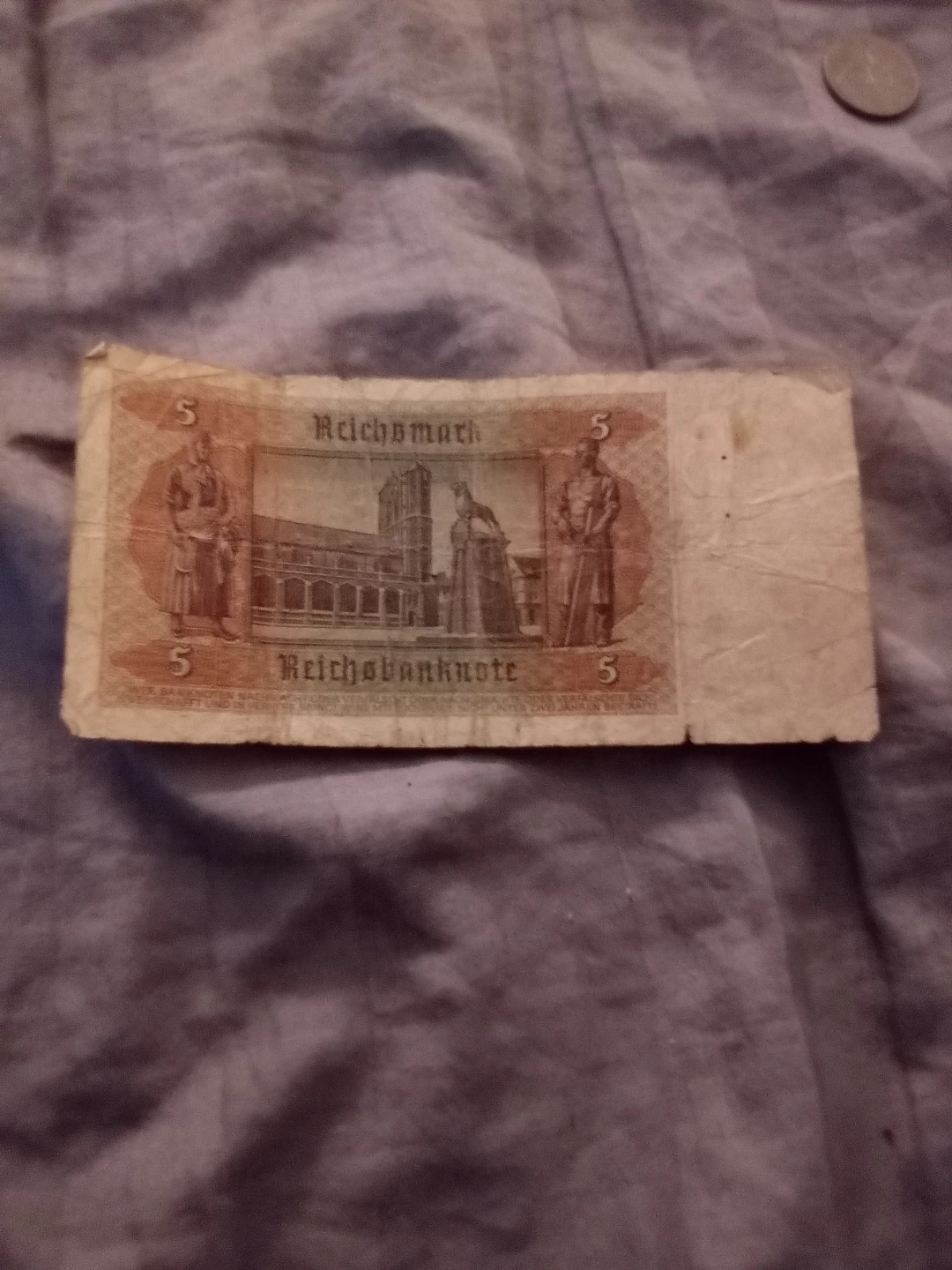 5 Reichsmark Banknote - photo 2
