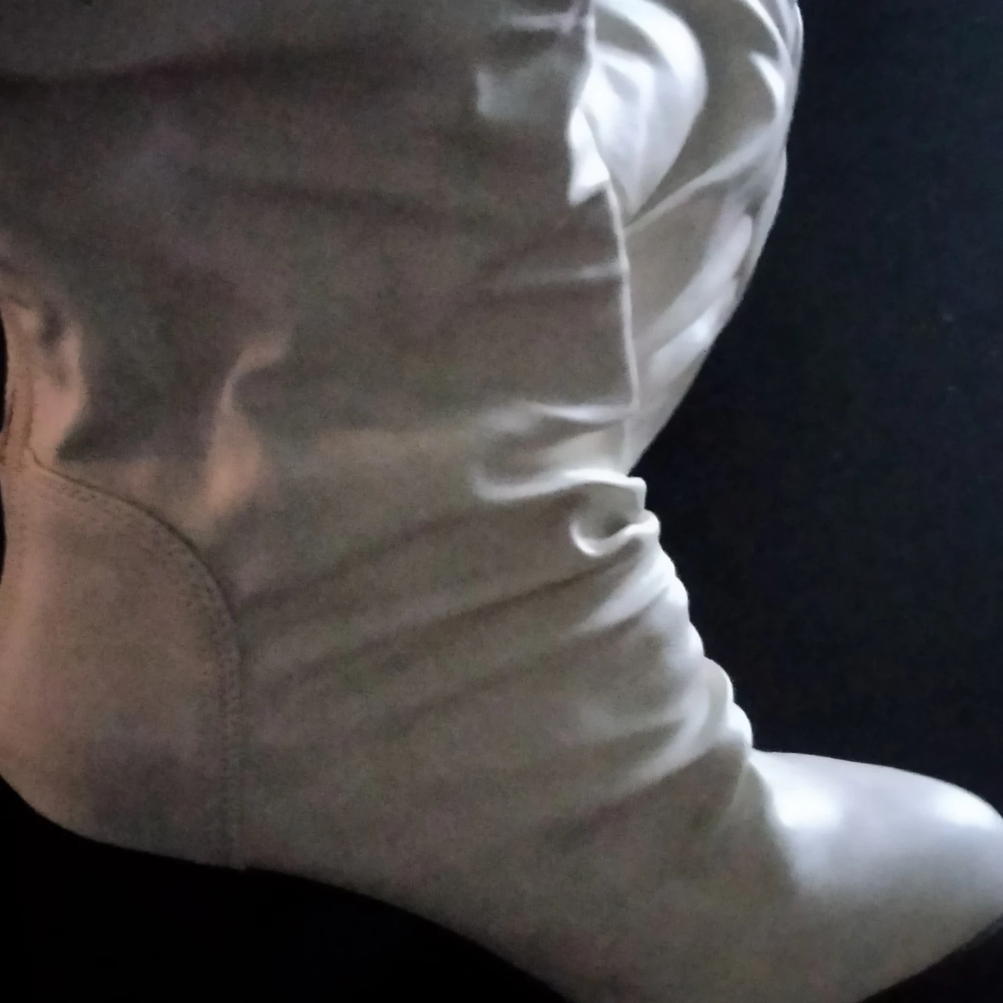 Women's Cream Slouchy Knee-High Boots - photo 3