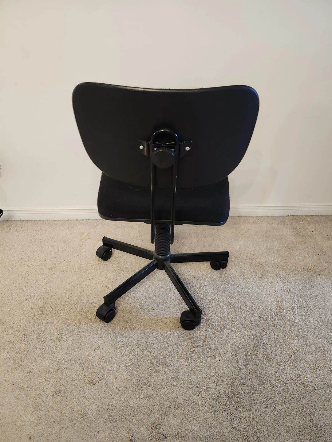 Small Black Office Chair with Wheels - photo 3