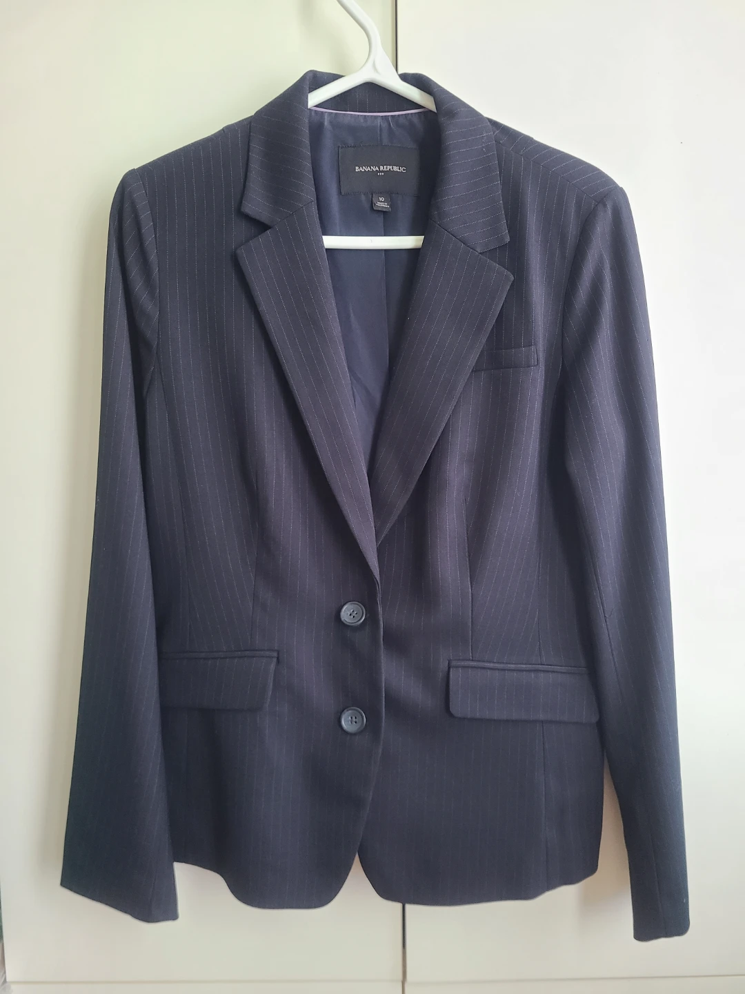 Banana Republic Pinstripe Blazer Size 10
