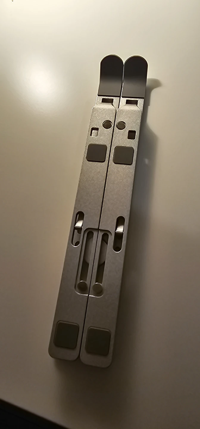 Adjustable Aluminum Laptop Stand with Carrying Pouch