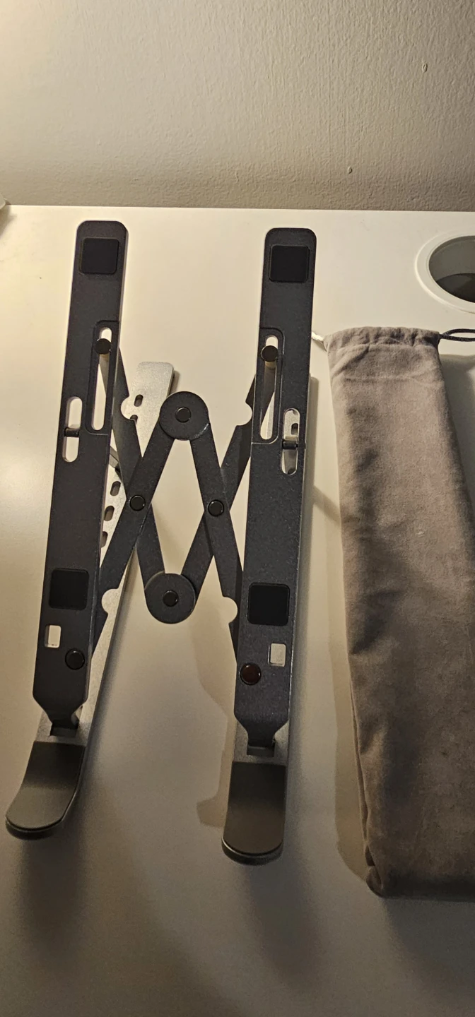 Adjustable Aluminum Laptop Stand with Carrying Pouch - photo 2