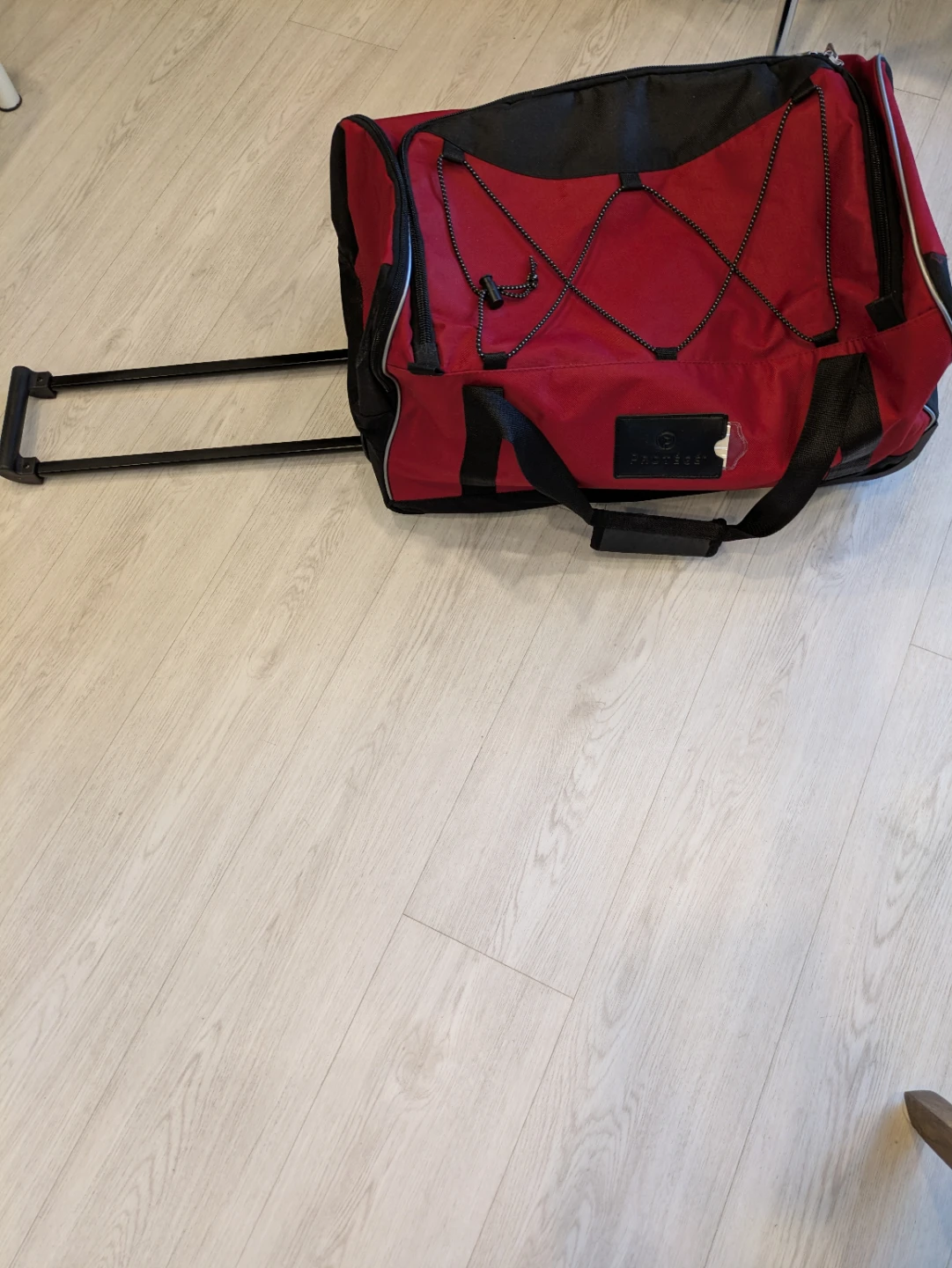Red and Black Rolling Duffle Bag - photo 3