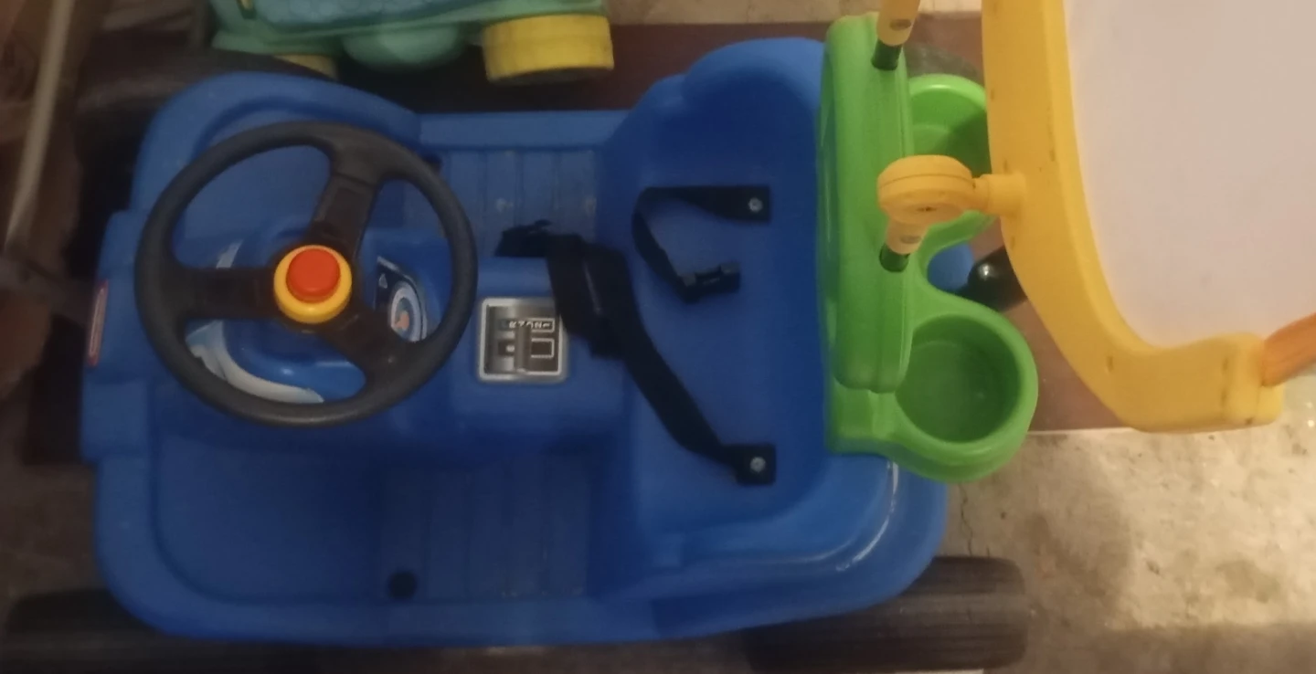 Little Tikes Blue Ride-On Toy with Whiteboard