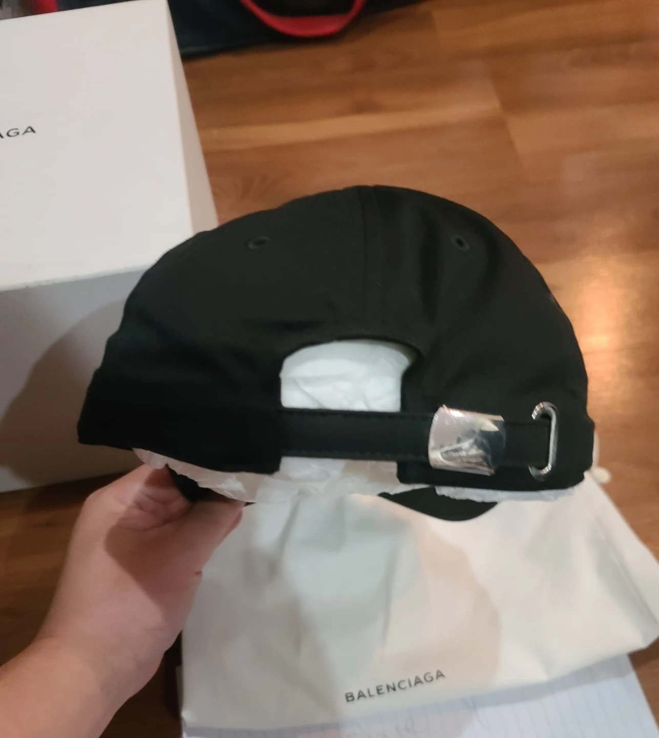 Balenciaga Black Baseball Cap - photo 3