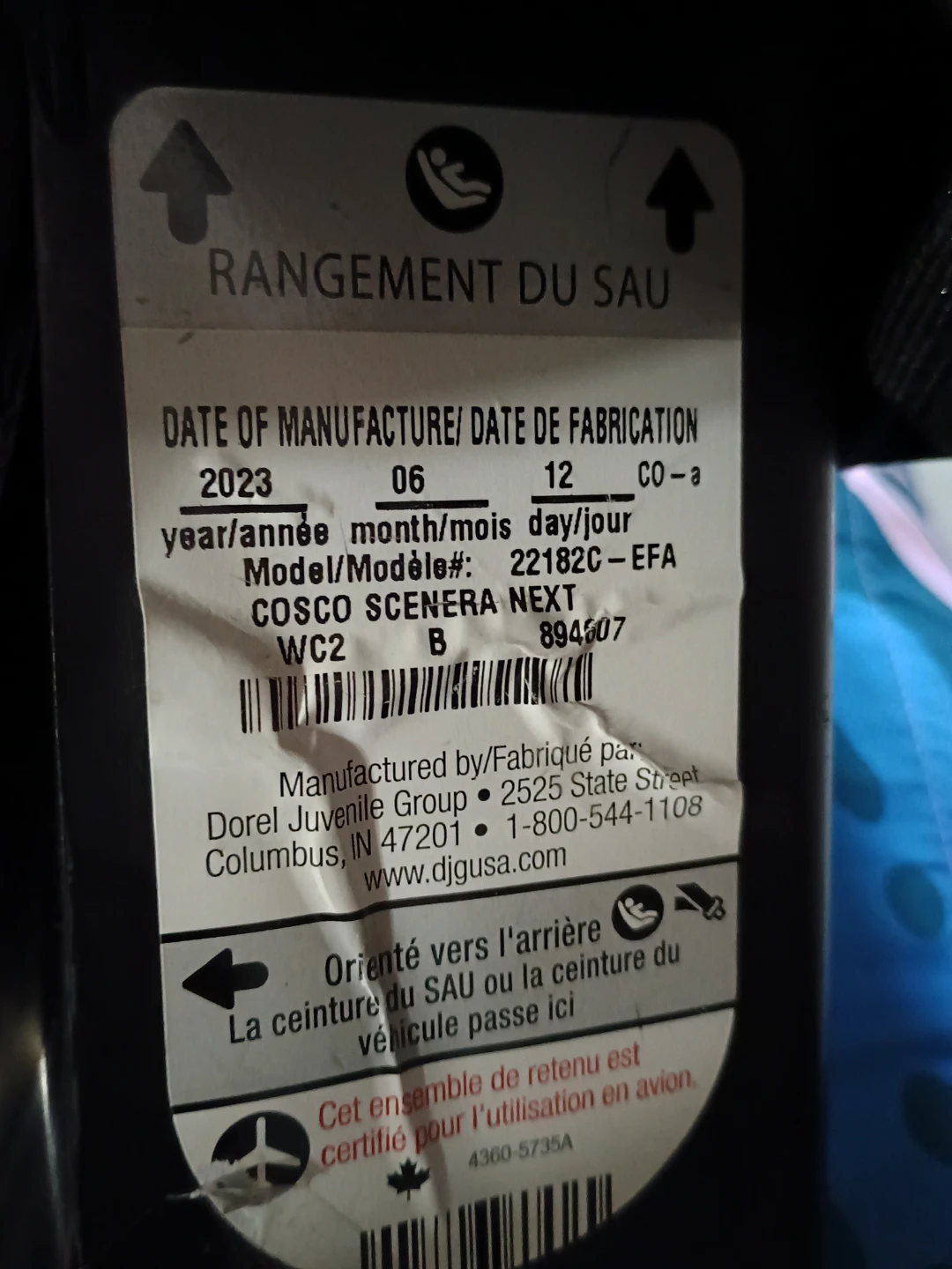 Cosco Scenera NEXT Convertible Car Seat - photo 3