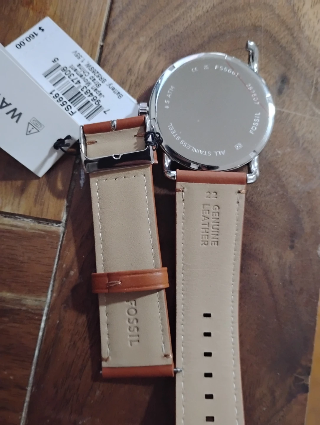 Fossil FS5661 Watch - Blue Dial with Brown Leather Strap - photo 3