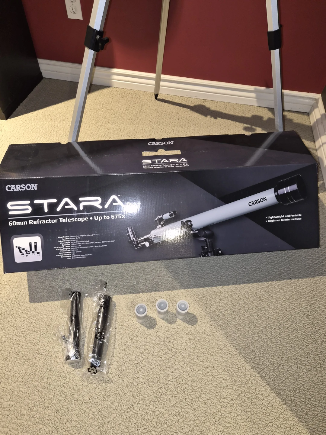 Carson StarA 60mm Refractor Telescope - photo 2