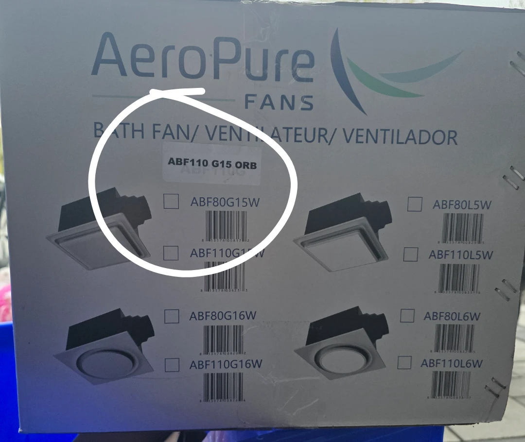 AeroPure ABF110 G15 ORB Bath Fan - photo 4