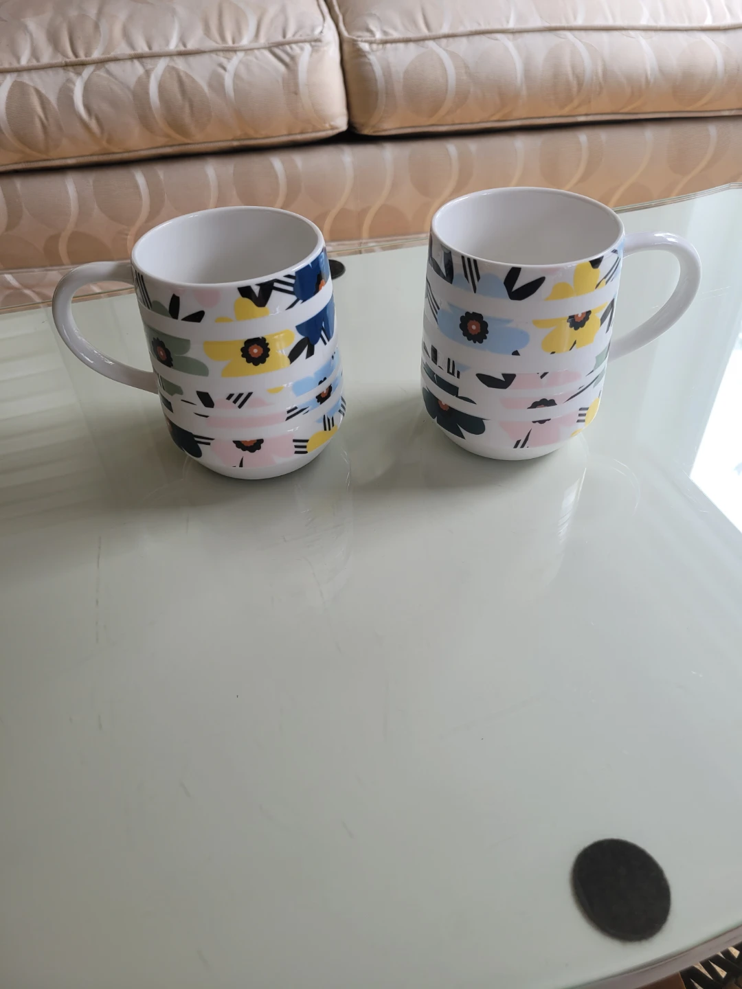 Starbucks Set of 2 Mugs Spring Floral Design 2018