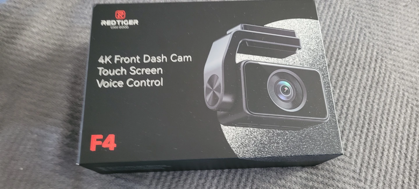 RED TIGER F4 4K Front Dash Cam with GPS & Voice Control